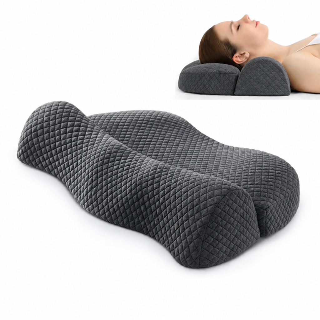 Poduszka Szyjna Ergonomiczna Ortopedyczna z Pianki Memory dla Śpiących na Boku - 6