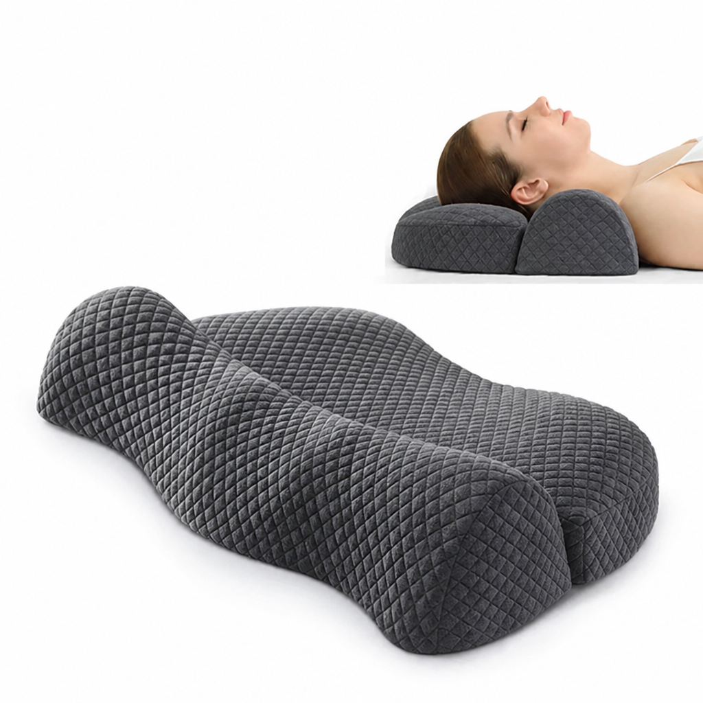 Poduszka Szyjna Ergonomiczna Ortopedyczna z Pianki Memory dla Śpiących na Boku - 7