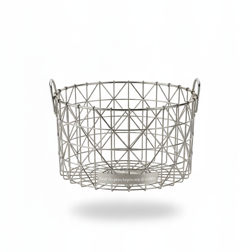 Kosz do przechowywania druciany