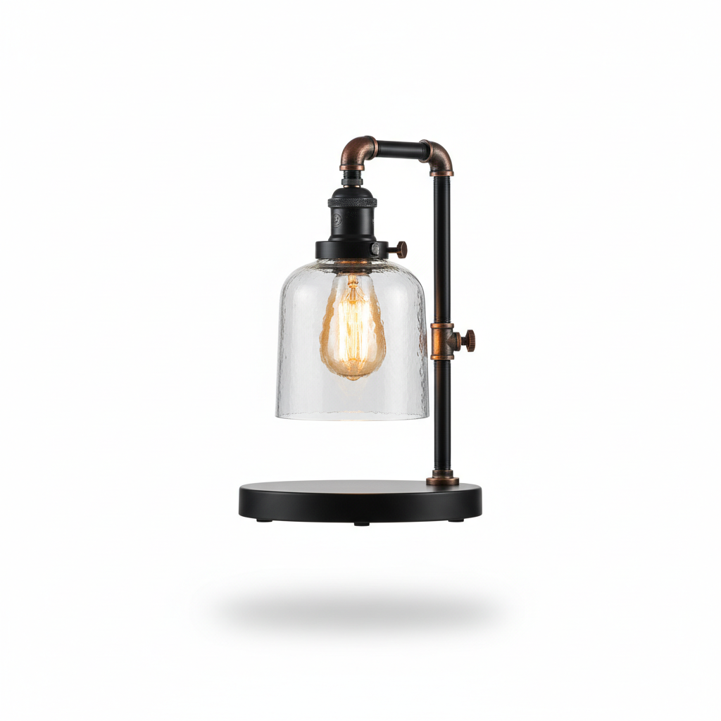 Lampa stołowa industrialna