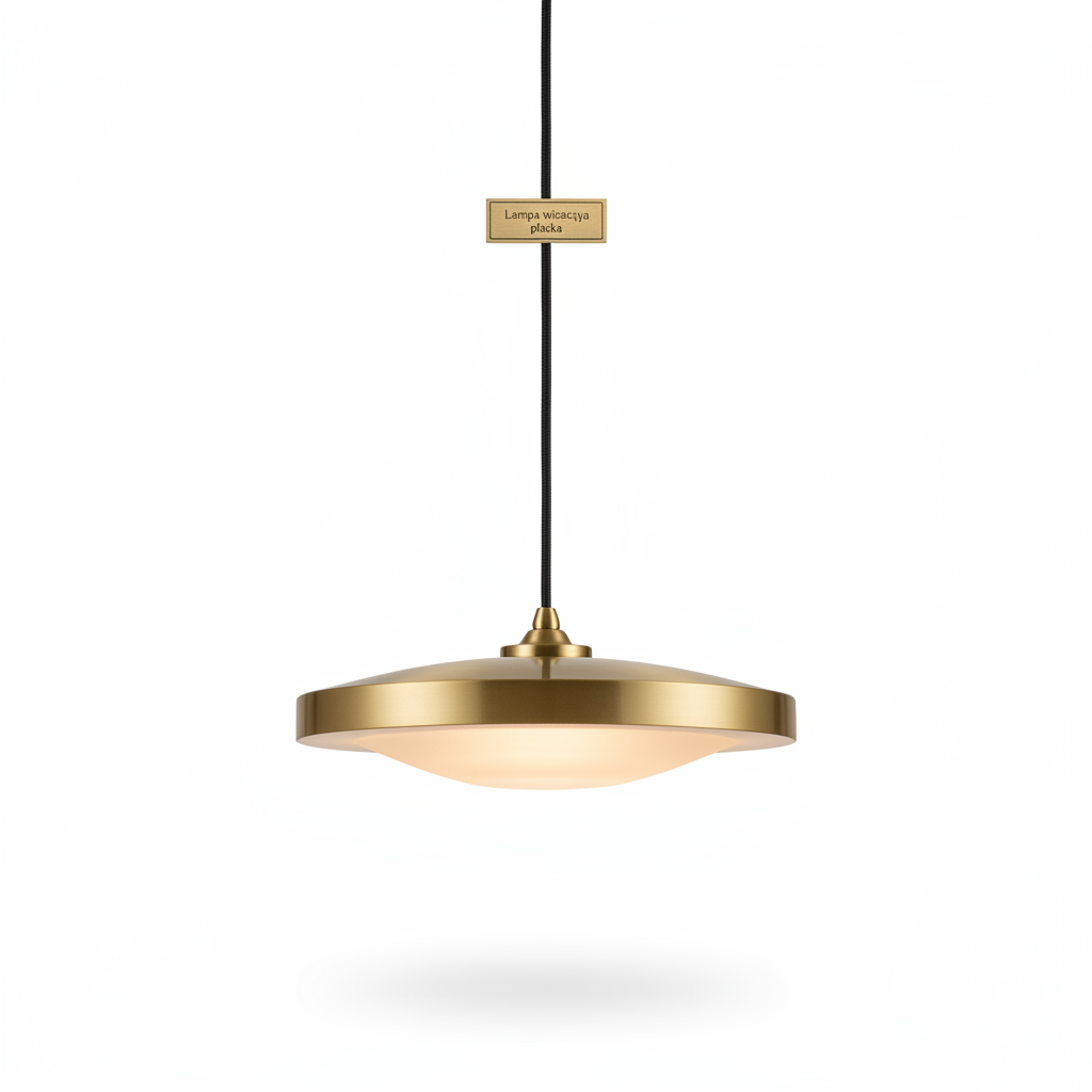 Lampa wisząca płaska