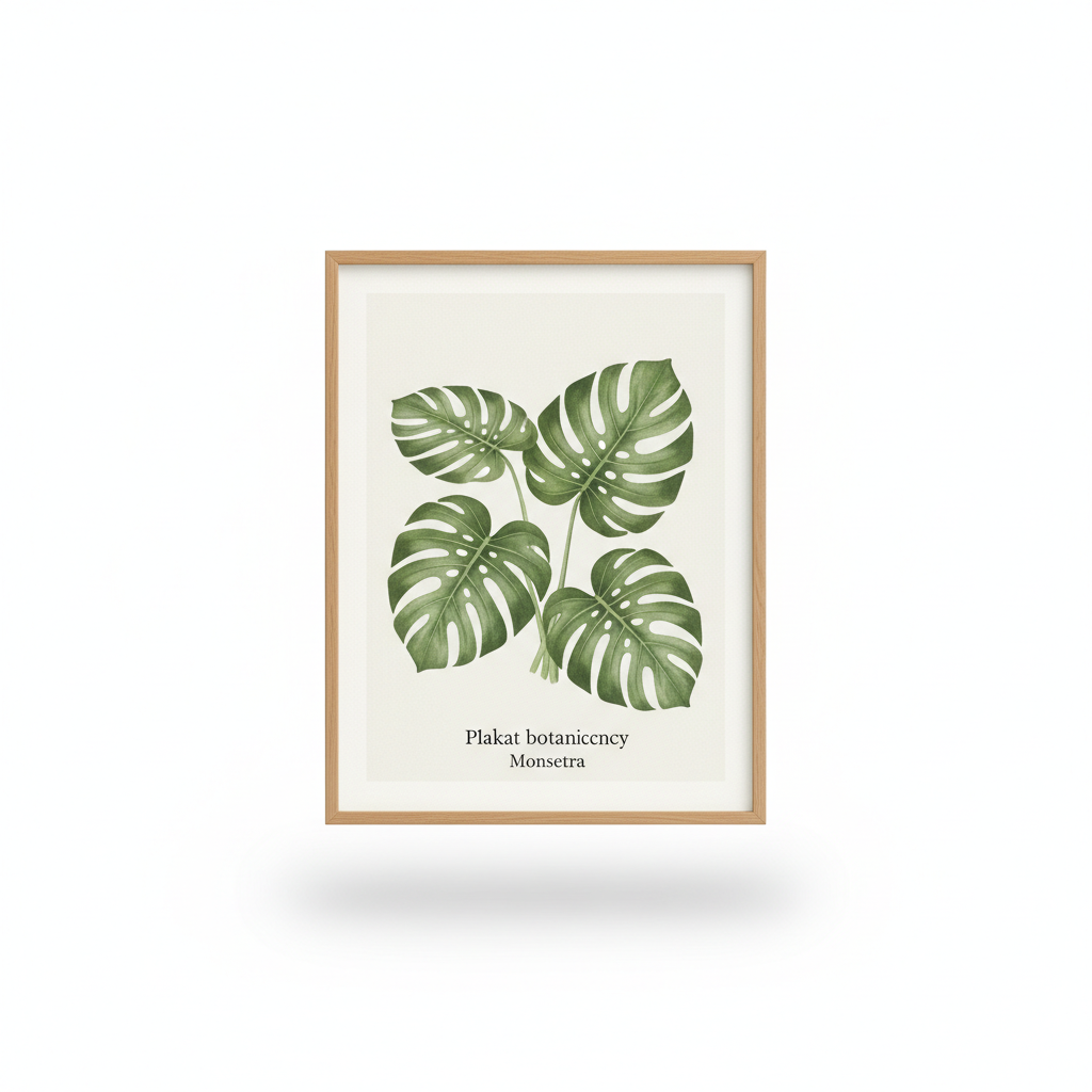 Plakat botaniczny Monstera