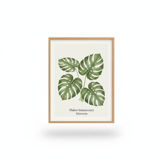 Plakat botaniczny Monstera